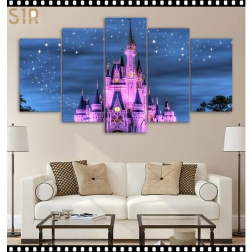 World Famous Architecture Beauty HD Five Wall Painting Decorative Painting Anime Posters Wall Decor Anime Decor Room Decor