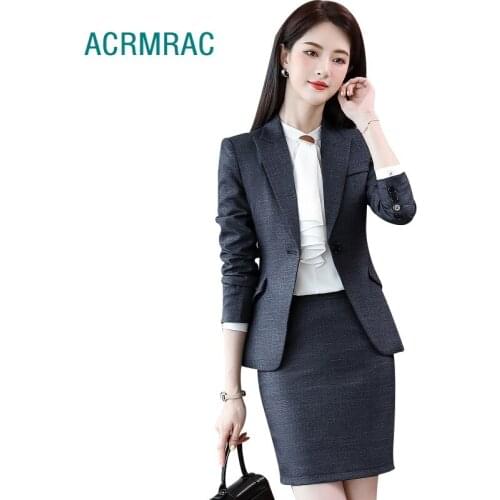 Women suits blazers skirt Office Lady Formal Work clothes women skirt suits woman set suits 2026