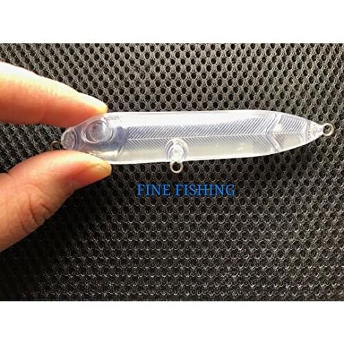 10pcs Unpainted Crankbait Fishing Lure Body 4 Inch 3/8OZ Blank Lures 8224
