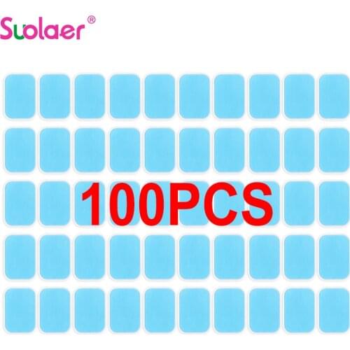 100PCS Gel Pads for EMS Abdominal ABS Trainer Weight Loss Hip Muscle Stimulator Exerciser Replacement Massager Gel Patch Hot