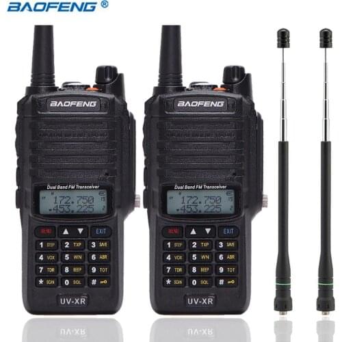 2pcs Baofeng UV-XR Waterproof Walkie Talkie 10W 10KM Long Range high power Portable Two Way Radio uv-9r uv9r+AR-775 Antenna