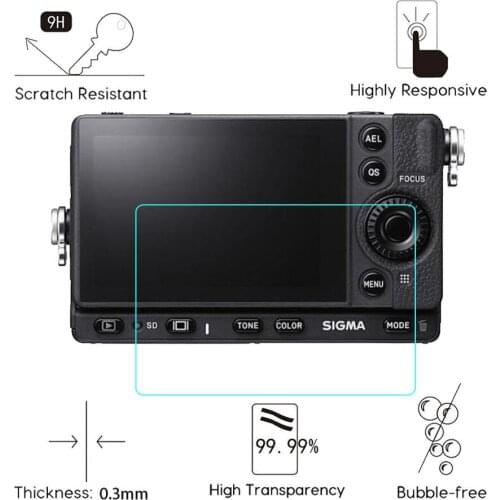 2Pack Anti-oil coating Film For Sigma Fp L 0.3mm Thickness Top Quality 2.5D Optical Glass Tempered Glass Digital Camera Film