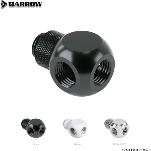 Barrow G1/4" Metal Multi-Way Fitting Connector 4 Ways TX4T-A01