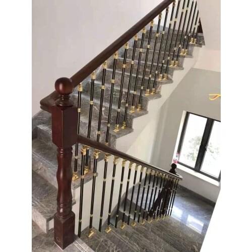 Freeshipping 950mm Height Stair Fence Pipe Handrail Stair Coupling Pole Parts Balusture Armrest Accessories Column Post
