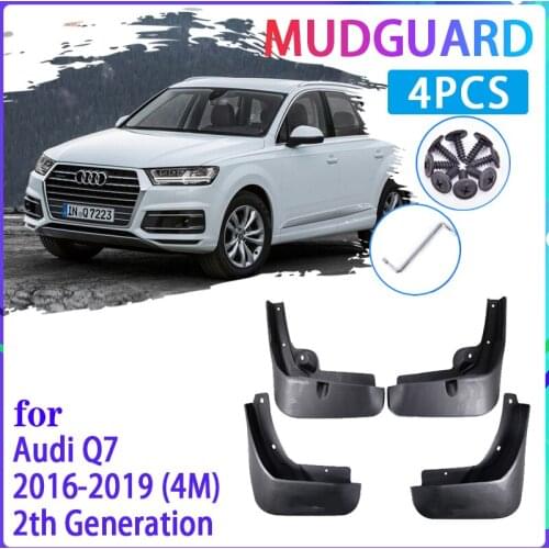 Car Mud Flaps For Audi Q7 4M 2016 2017 2018 2019 Mudguard Splash Guards Fender Mudflaps Auto Accessories