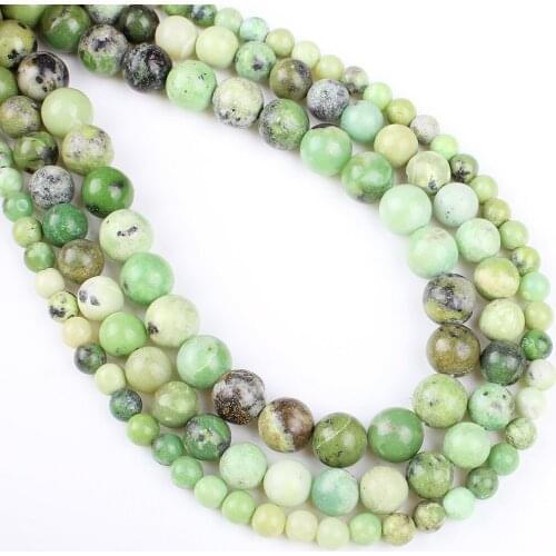Natural Jade Loose Beads Round 4mm6mm8mm10mm Sizes Jewelry Beads For Necklace Bracelst Earrings Jewelry Womens Accessories