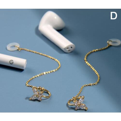 Anti-Lost Earphone Holder Earrings Wireless Headphone Stand Ear Clip Jewelry