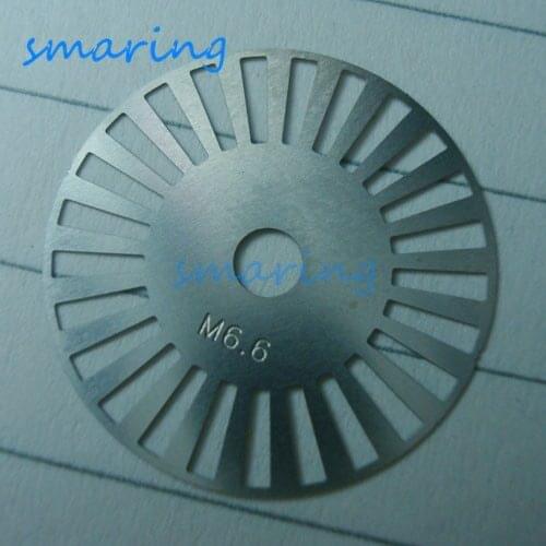 Customized M6-6 Gray Code Metal Code Plate Photoelectric Encoder Meter Wheel Outer Diameter 20MM 25-line Raster Code Disk