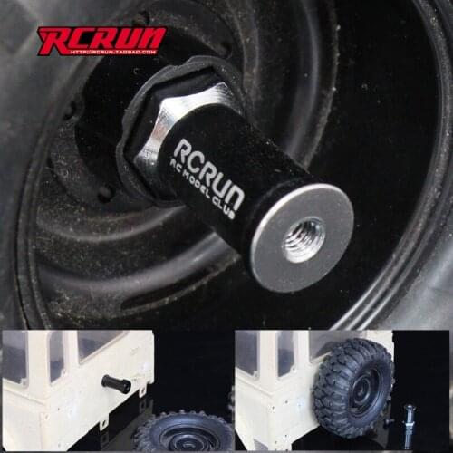 RCRUN metal spare tire column for D90 LC80 Wrangler and other hard shells with 1:10 climbing RC car parts toys