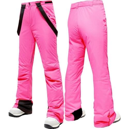 MUTUSNOW Men Women Couple Single And Double Board Ski Pants Outdoor Camping Skiing Snowing Waterproof Warm Thickened Trousers