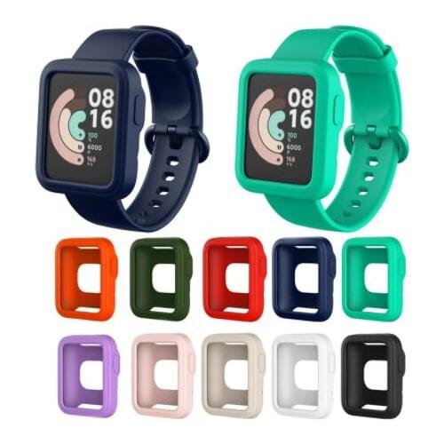Smartwatch TPU Soft Full Edge Protector Case Shell Frame Protective Bumper Cover For Xiaomi Mi Watch Lite / Redmi Smart Watch