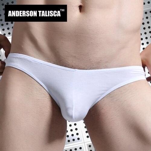 ANDERSON TALISCA Brand New Sexy Thin Mens Briefs Modal Underwear Men Brief Solid Ropa Interior Hombre Man Cueca Masculina L-4XL