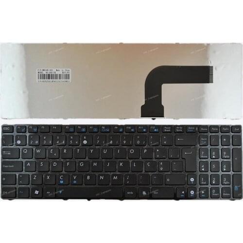New PO Portuguese Teclado Keyboard For ASUS X72J K72F X73E X73S X73SD X73SJ X73Sl Laptop Glossy Frame Black