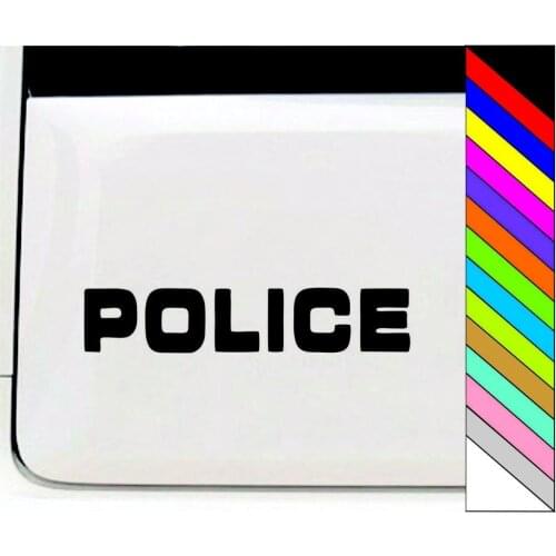 POLICE Funny Window Vinyl Decal Sticker for toy Body Decor Waterproof 20x4cm