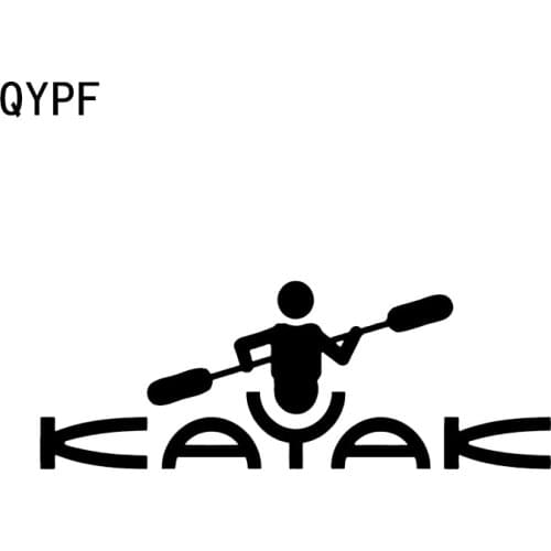 QYPF 16.3*6CM Outdoors Paddling Canoe Decor Car Sticker Vinyl Accessories Extreme Movement C16-1200