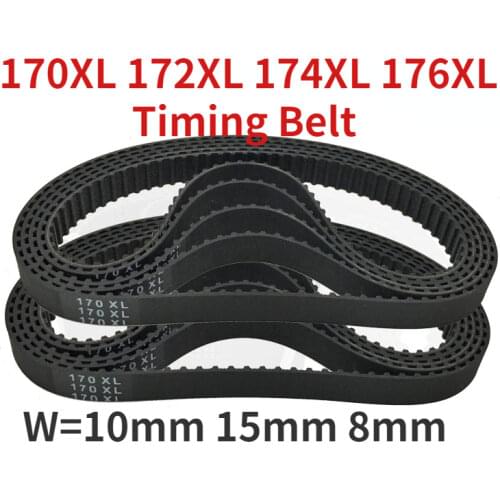 3PCS/LOT Tiiming Belts 170XL 172XL 174XL 176XL 10mm 8mm 15mm 5.08 Pitch XL Series 85T