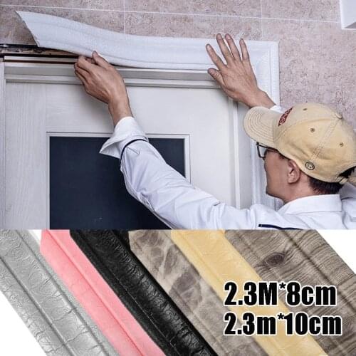 2.3M 3D Self-Adhesive Foam Wall Stickers Waterproof Border Skirting Waistline Wall Trim Line Stickers Home Decorations