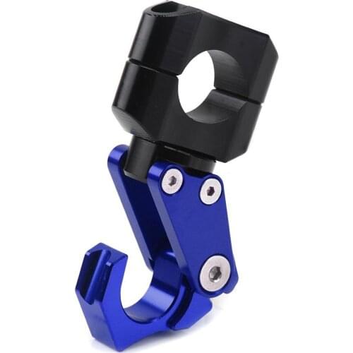 Universal Aluminum Alloy Motorcycle Luggage Helmet Double Hook Mount Motorbike Scooter Helmet Holder Bag Hook Hanger With Screws