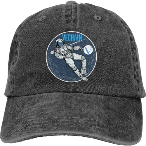 VET Crypto Chill Moon Man Baseball Cap Men VeChain Coin VET Cryptocurrency Caps colors Women Summer Snapback Caps