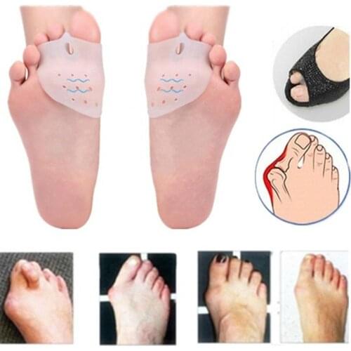 1Pair Toe Corrector Orthotics Feet Foot Care Bone Thumb Adjuster Correction Soft Pedicure Socks Bunion Straightener