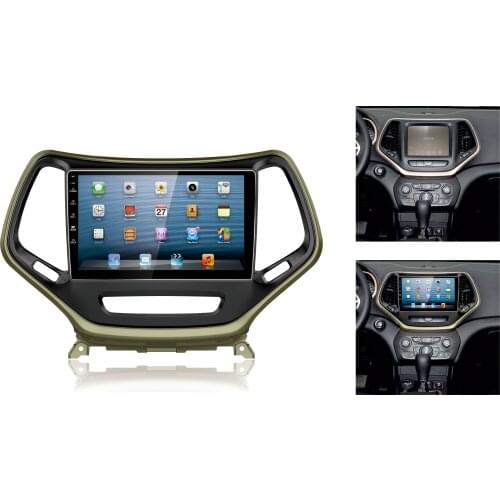 10.1 Inch Car Fascia For Jeep Cherokee Fascias Audio Fitting Adaptor Panel Frame Car DVD Frame Dashboard