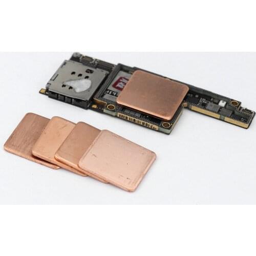 10Pcs 15*15MM Pure Copper Sheet Plate Strip Shim Thermal Pad Heatsink Sheet For CPU Repair Tool