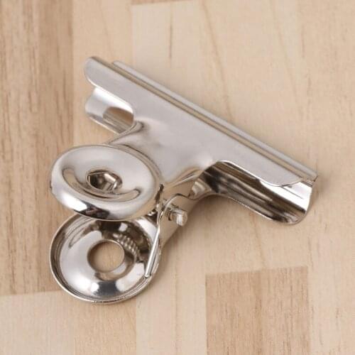 10Pcs Metal Bulldog Grip Clip Food Sealer Bag Clamp Paper Document Ticket Binder 37MF