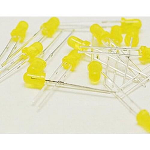 1000PCS Yellow F3 3mm LED Yellow light emitting diode light-emitting Yellow turn Yellow