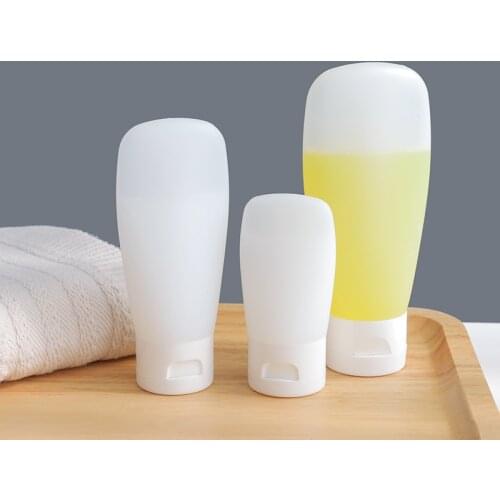 30ml/60ml/100ml PE Empty Frosted Soft Refillable Plastic Lotion Tubes Squeeze Cosmetic Packaging Facial Cream Flip Cover Hose