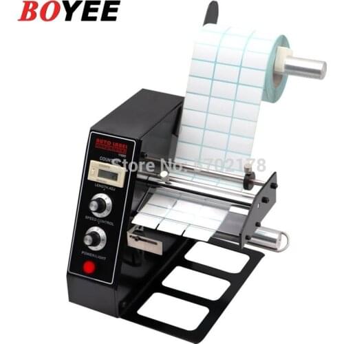 Auto Label Dispenser Device Automatic Sticker Separating Machine AL-1150D NEW Digital Control 4-140mm Label stripping machine