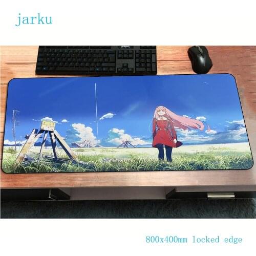 Darling in the franxx mousepad gamer big 800x400x3mm gaming mouse pad Halloween notebook pc accessories padmouse ergonomic mat