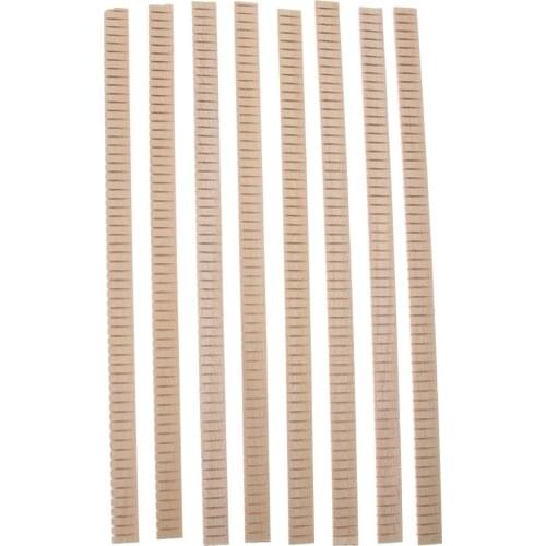 8pcs Wooden Guitar Binding Purfling Strip Echo Body Edge Trim Inlay for Acoustic Classic Folk Guitar Ukulele Parts Accessories