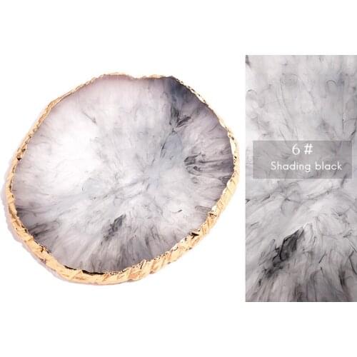 Fashion Resin Imitation Agate Nail Color Paint Palette Holder Drawing Nail Art Color Display