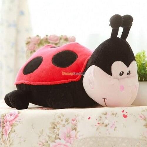 Fancytrader 28'' / 70cm Giant Stuffed Lovely Plush Red Ladybird Toy, Great Gift For Kid And Friends, Free Shipping FT50299