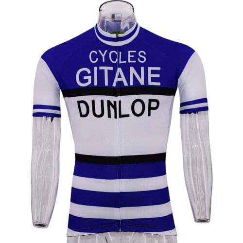 Hot retro blue white pro team mens cycling Jersey Classic Short Sleeve Bicycle racing cycling clothing Maillot Ciclismo