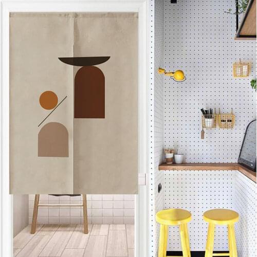INS Entrance Curtain Printed Room Divider Tapestry Ins Style Bedroom Kitchen Curtain Nordic Door Curtain Home Decor