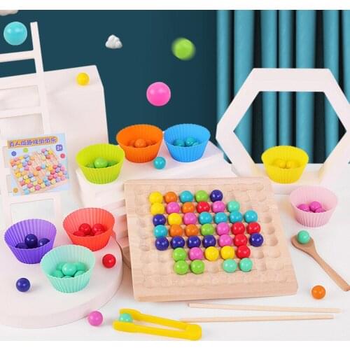 Colorful Music Clip Bead Game Parent-child Early Childhood Board Game Educational Toy