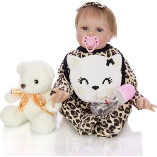 Bebe reborn dolls for girls 55cm silicone reborn baby doll l.o.l lifelike toddler baby boy boneca surprise gifts NPK
