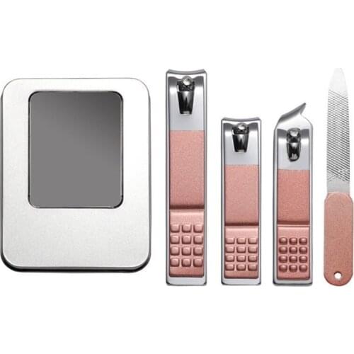 Nail Clippers Professional Stainless Steel Fingernail and Toenail Cutter Nail Trimmer for Travel or Home (Rose Gold)
