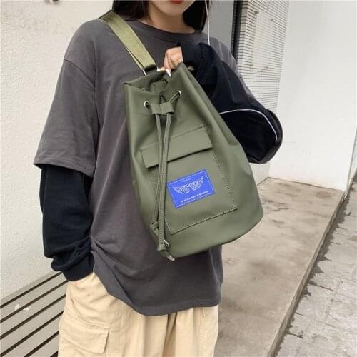 Fashion big Shoulder Bags Retro School Women Totes Shopping Bag Female designer Drawstring pocket chest bag for Mens 2021