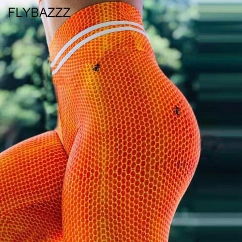 2019 New Style Honeycomb Fashion Hot Women High Waist Yoga Gym Pants Fitness Sport Quick Dry Jogging Femme Leggings Yoga Pants