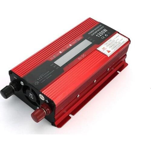 New 1200W/ 2000W Watt DC 12V to AC 220V Portable Car Power Inverter Charger Converter Adapter DC 12 to AC 220 Modified Sine Wave