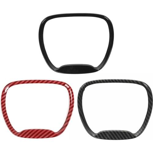 Carbon Fiber Steering Wheel Frame Trim Ring for 15-20 Dodge Challenger Charger for Jeep Grand Cherokee SRT