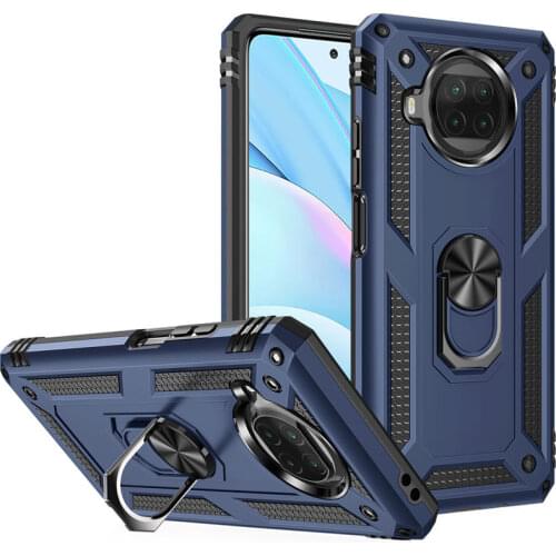 Shockproof Armor Case For Mi 10T Lite 5G Car Magnetic Ring Stand Holder Phone Case for Mi 10T Pro Protective Cover Coque Fundas