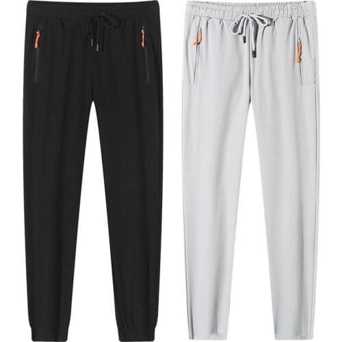 Outdoor Mens Lightweight Running Pants Quick-Dry Breathable Sport Soft Ultralight Stretch Womens Trousers Zipper Pockets PN49