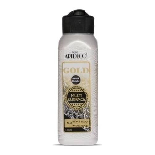 Artdeco 504 Pearl Metallic Paint For All Surfaces gold color metallic paint metallic paint hobby paint silver color silver gray
