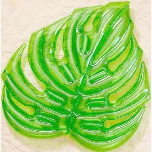 180*160cm Giant Inflatable Green Leaf Pool Raft Lounge Foliage Floats Water Toys Ride-On Swimming Ring For Adult Children Party