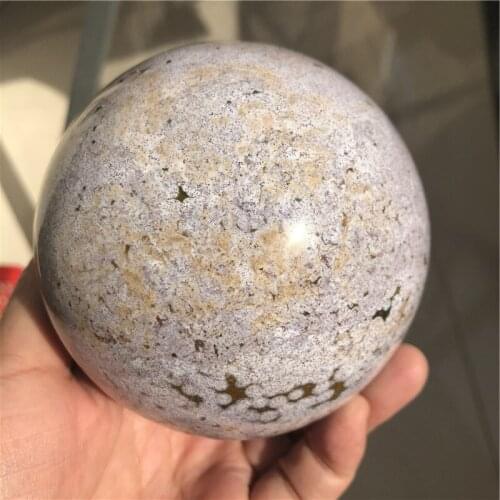 1.22kg Wholesale Natural Quartz Crystal Ocean Jasper Spheres Healing Balls For Decoration