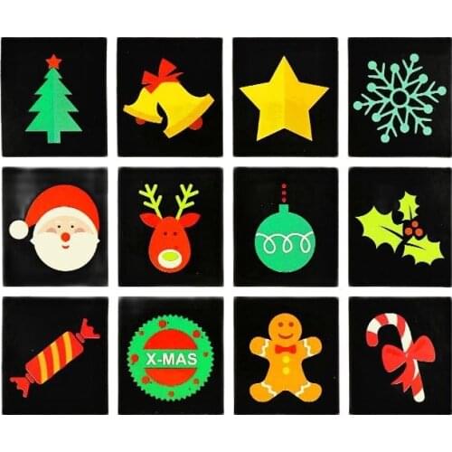 2021 Christmas Simple Cute Sticker Thank You Gift Sticker Sealing Sticker Decorative Label