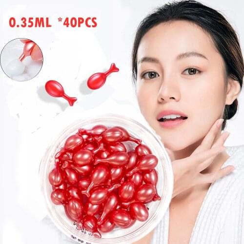 40Pcs/Bottle Caviar Capsules Cream Fullerene Moisturizing Anti-aging Anti-wrinkle Skin Lifting Capsule Serum Face Cream Skin Car